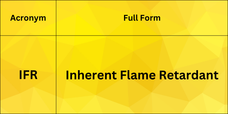 Inherent Flame Retardant