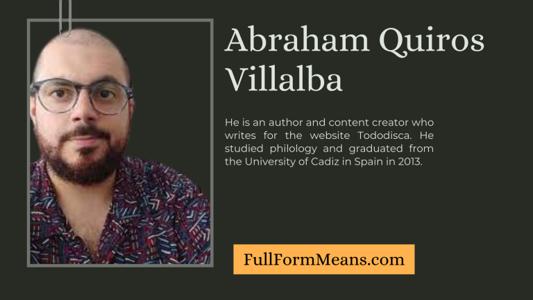Abraham Quiros Villalba Author on Tododisca