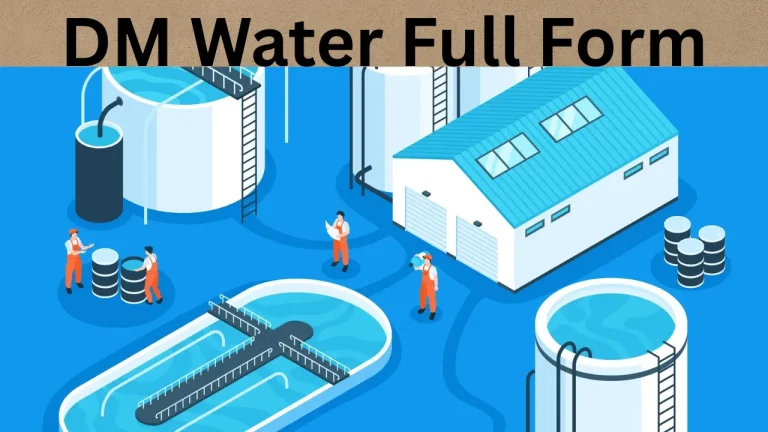 DM Water Full Form