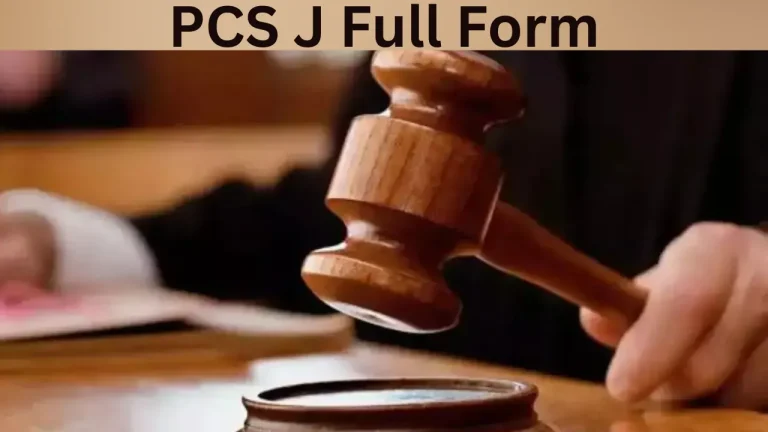 PCS J Full Form